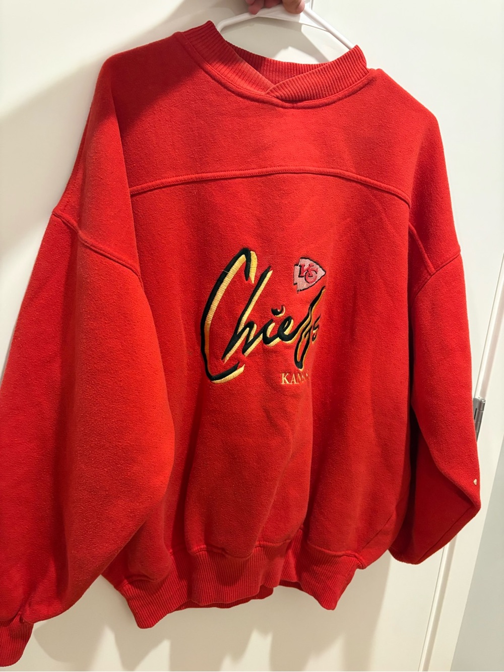 Kansas City Chiefs Red Embroidered Sweatshirt